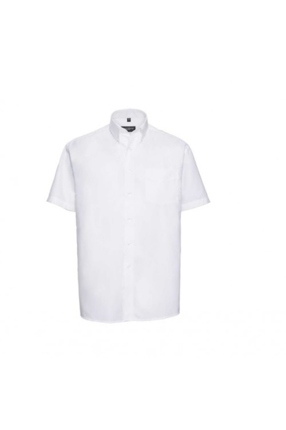 Russell Collection Mens Short Sleeve Easy Care Tailored Oxford Shirt 